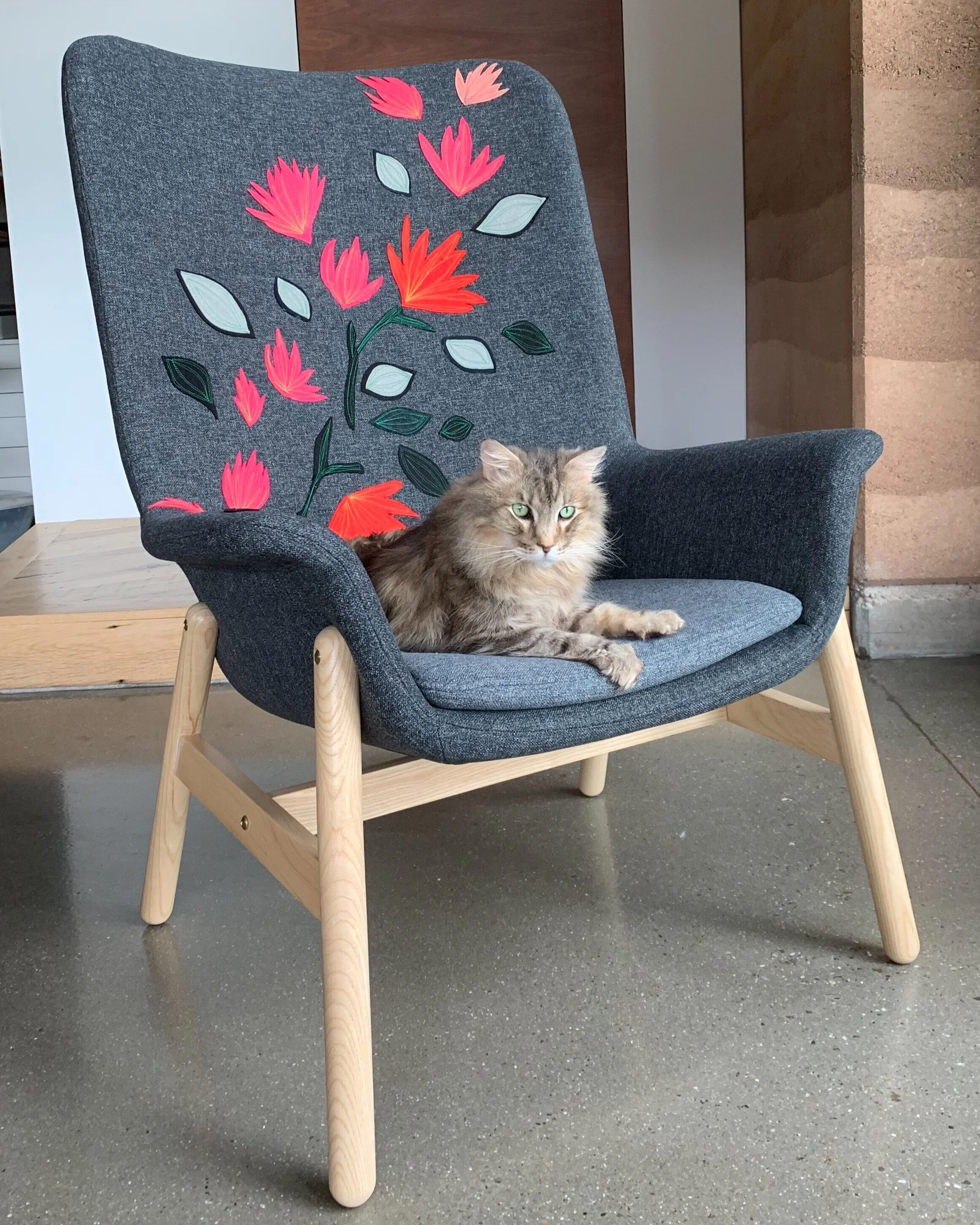 Four Furry Feet in a Seat - IKEA Hack VEDBO Chair — paige grose design